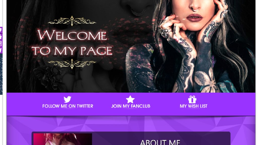 Cum să setezi un fundal de profil și să creezi o biografie captivantă pe Chaturbate - Exemplul 1