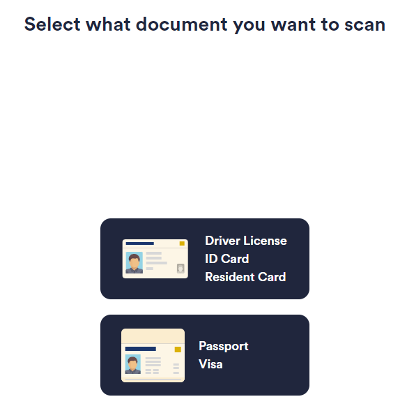 Înregistrează un cont de model de webcam pe Chaturbate și selectează un document pentru verificare.