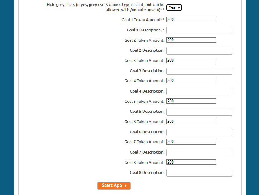 Sfat de configurare a Aplicațiile Chaturbate Tip Goal și Tip Multi-Goal 2